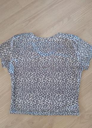 Блуза в леопардовый принт, атласная9 фото