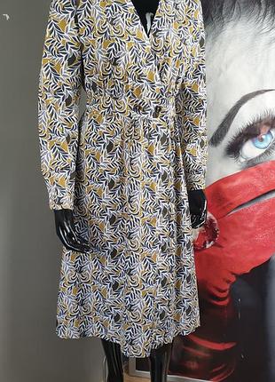 Натуральное итальянское миди платье р.s/m