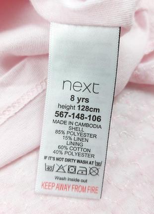 Нарядное платьице от next 8 лет, 128 см. 5