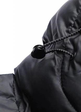 Мужская демисезонная черная куртка в большом размере4 фото