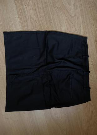 Черная mango basics юбка миди 36 размер5 фото