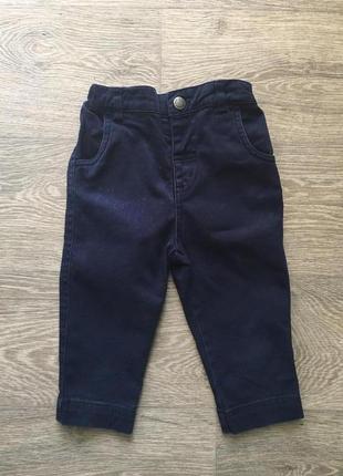 Стильні темно сині штани на 2-3 роки