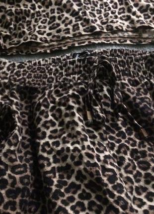 Трендовые леопардовые штаны .3 фото