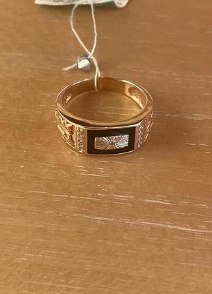 Золотое мужское кольцо