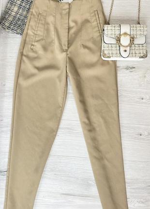 Бежеві брюки zara