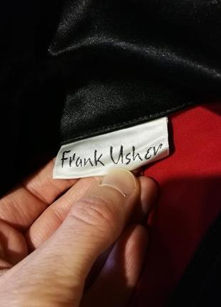 Эксклюзивная дизайнерская винтажная блуза рубашка frank usher винтаж ретро атлас3 фото