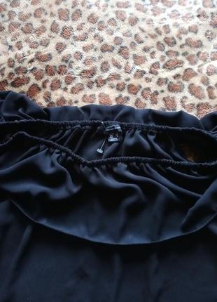 Чудесная  черная блуза atmosphere со спущенными  плечами/размер 12/405 фото