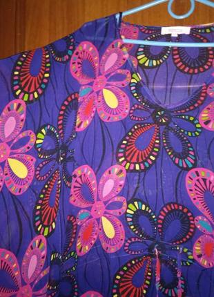 Шикарная туника-блуза 100% silk2 фото