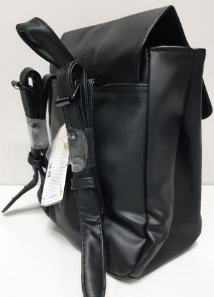 Рюкзак  детский городской черный с пайетками эко кожа оригинал2 фото