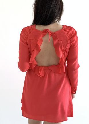 Шикарное платье/ платье/сарафан zara с открытой спиной, s-xs