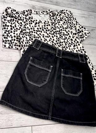 Джинсова юбка+кофтинка🔥3 фото