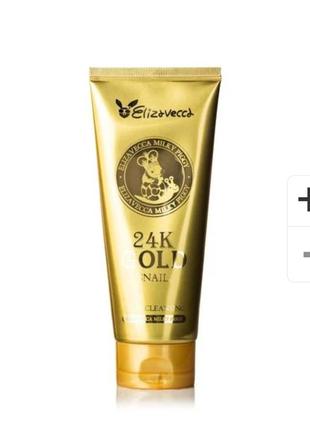 Очищающая пенка для умывания elizavecca milky piggy 24k gold snail cleansing foam с муцином улитки и 24к золотом, 180 мл