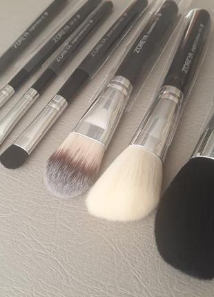 Набір кистей для макіяжу в тубусі zoreya makeup brush set - 7 pc3 фото