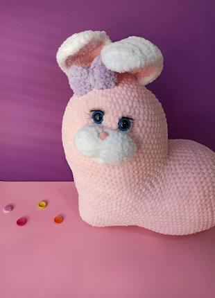 Мягкая игрушка кролик, подушка, сердце, плюшевая игрушка, ручная работа