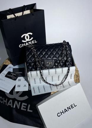 Сумка в стиле chanel черного цвета8 фото