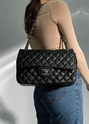 Сумка в стиле chanel черного цвета1 фото