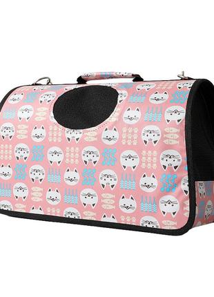 Сумка-переноска для кішок taotaopets 243307 кіт 52*22*29 см pink