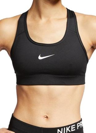 Nike черный бра лиф спортивный dri-fit victory compression bra1 фото