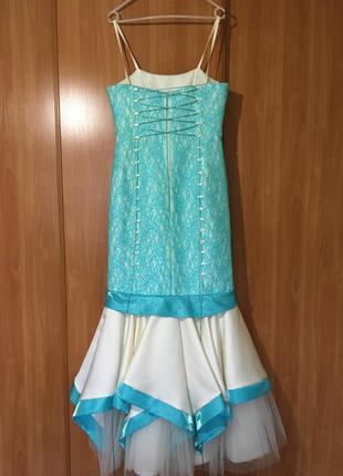 Кружевное выпускное корсетное платье бюстье!!2 фото