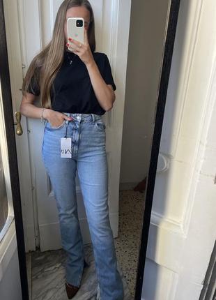 Нові джинси з розрізами zara 36р