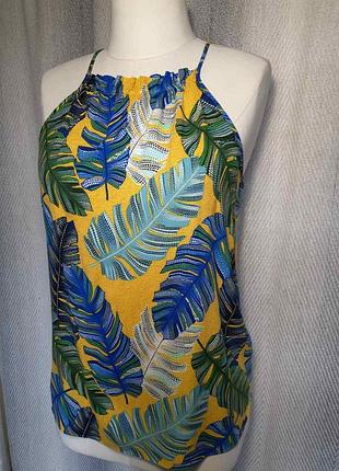 100% вискоза женская летняя майка, вискозная натуральная штапельная блуза, блузкаштапель