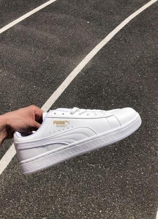 Жіночі кросівки puma basket white / smb