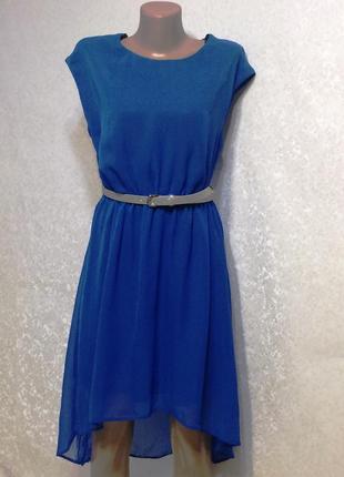 Шифонова сукня з асиметричной спідницею new look , р. 10"