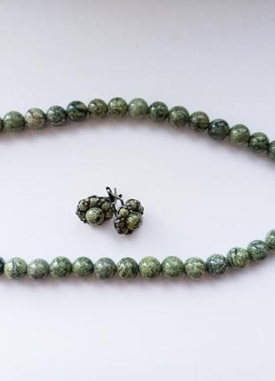 Комплект серьги и ожерелье молнии1 фото
