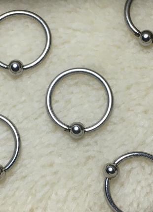 Сережка серьга циркуляр подкова кольцо колечко круглая серёжка для пирсинга септума...