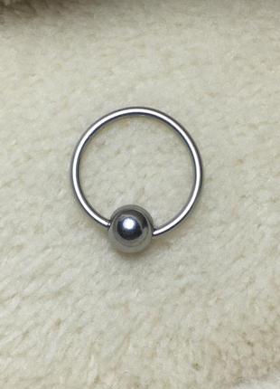 Сережка серьга циркуляр подкова кольцо колечко круглая серёжка для пирсинга септума...