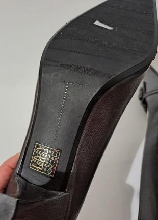 100% кожа фирменые новые винтажные туфли лоферы на каблучке китон хил супер качество10 фото