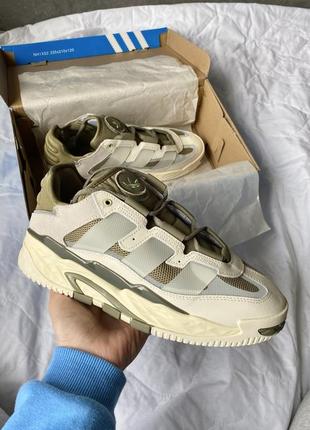 Мужские кроссовки scarlet adidas niteball beige green 41-42-43-44-45