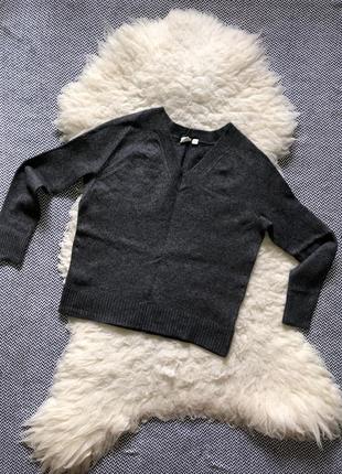 Шерстяной кашемировый свитер джемпер кофта gap шерсть в обтяжку