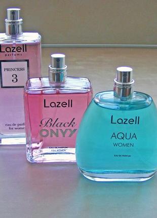 Парфумована вода lazell тестер парфуми princess 3, black onyx, aqua women тестер набір