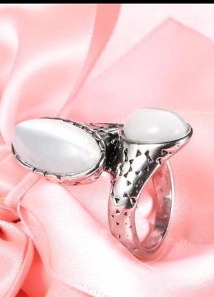 Красивое винтажное кольцо 17.5 размер кошачий глаз кашчий глаз кошка кольцо винтаж