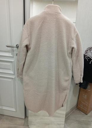 Овчина меховое пальто-рубашка3 фото