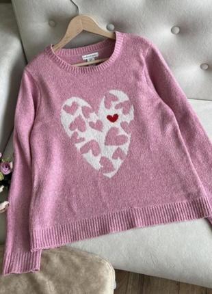 Нежный розовый свитер2 фото