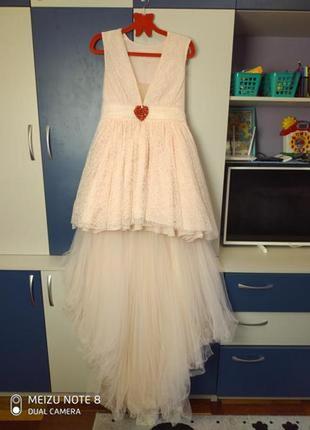 Ексклюзивна мереживна вечірня сукня, giambattista valli для h&m, 170/ 96а5 фото