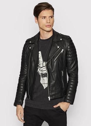 Кожаная куртка косуха asos