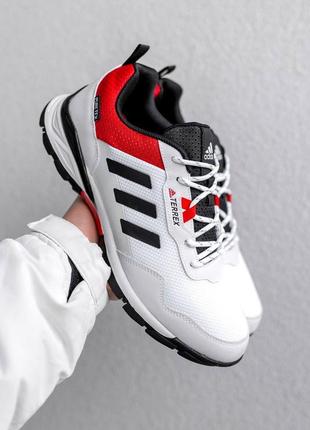 Чоловічі кросівки adidas terrex white red4 фото