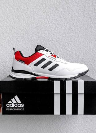 Чоловічі кросівки adidas terrex white red7 фото