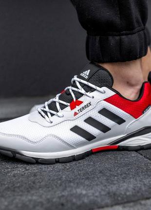 Чоловічі кросівки adidas terrex white red2 фото