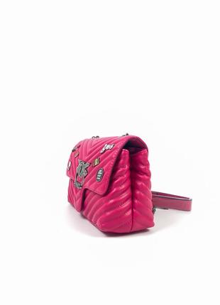 Жіноча сумка рожевого кольору pinko нова з усіма етикетками якість lux7 фото