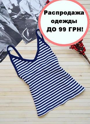 Смугастий топ в рубчик для мініатюрної дівчини topshop