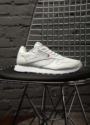 Мужские кроссовки reebok classic white 3 / smb4 фото