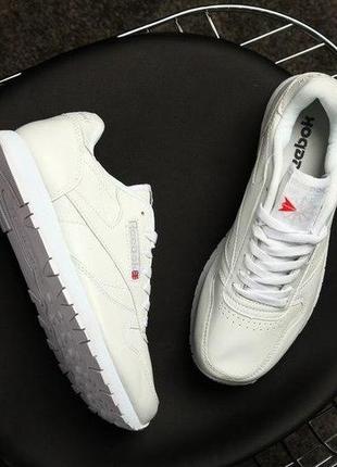 Мужские кроссовки reebok classic white 3 / smb5 фото