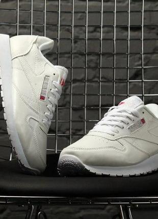 Мужские кроссовки reebok classic white 3 / smb7 фото