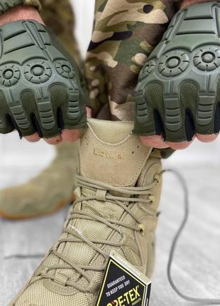 Тактические военные ботинки lowa берцы, оригинал, койот, олива5 фото