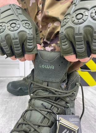 Тактические военные ботинки lowa берцы, оригинал, койот, олива7 фото