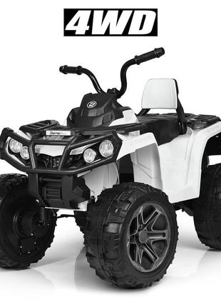 Дитячий квадроцикл bambi atv sports 4 wd (білий колір) з пультом дистанційного керування